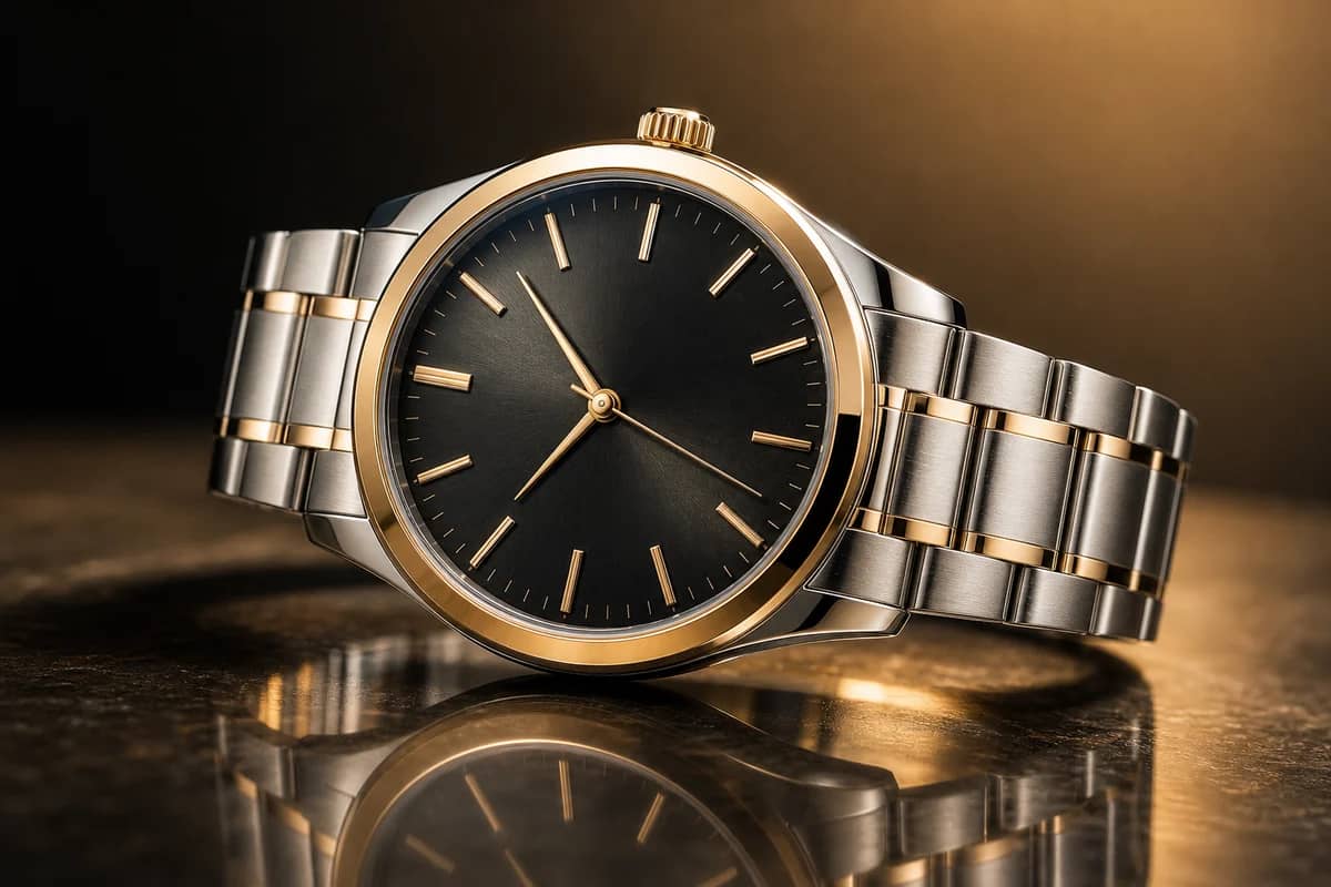 High-definition wristwatch product image with crisp detail