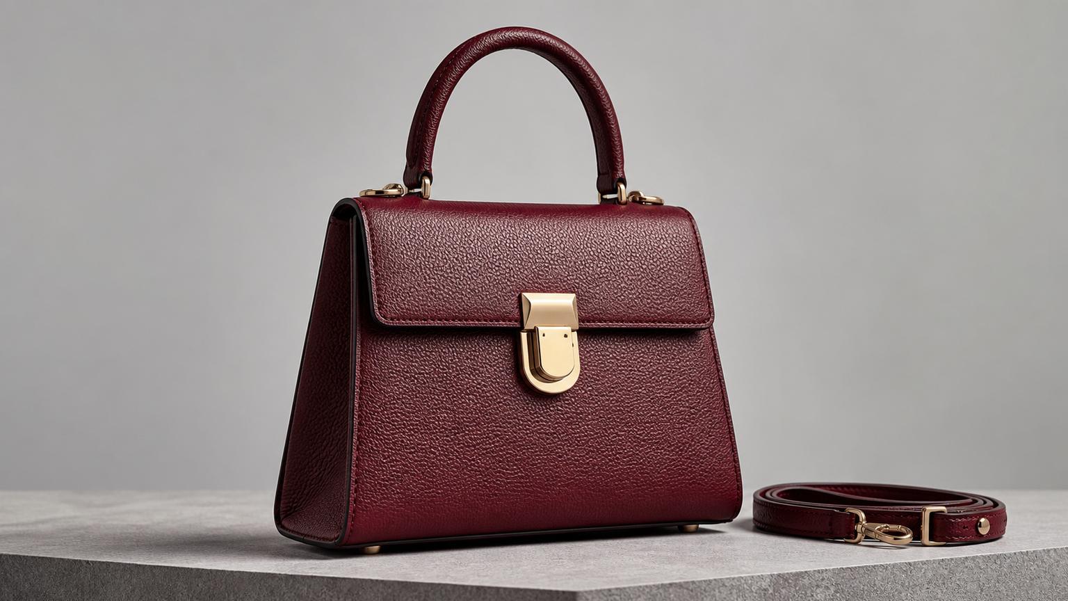 Crisp, high-resolution handbag product photo after AI upscaling
