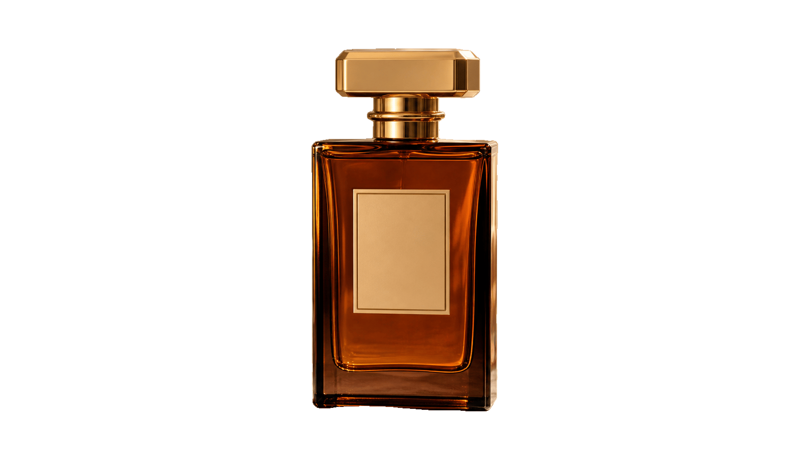 Perfume product cut out on a transparent background